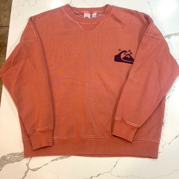 Women’s Quiksilver Crewneck sweatshirt mauve - size L - Picture 1 of 9